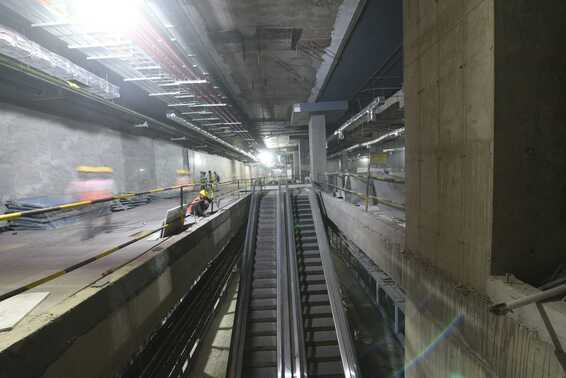 Spectacular images of BKC metro station taking shape 